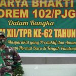 Apel Gabungan Karya Bhakti Korem 102/Pjg Dalam Rangka HUT Kodam XII/Tpr Ke-62 Tahun 2020