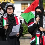 Satpol PP Provinsi Kalteng Kawal Aksi Solidaritas Muslimah Kalteng Peduli Palestina