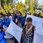 Aksi Damai Penolakan Kenaikan BBM Oleh Pergerakan Mahasiswa Islam Indonesia (PMII) Kalimantan Tengah