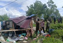 Tegas dan Humanis, Satpol PP Kalteng Tertibkan Pondok Semi Permanen di Jalan Karanggan